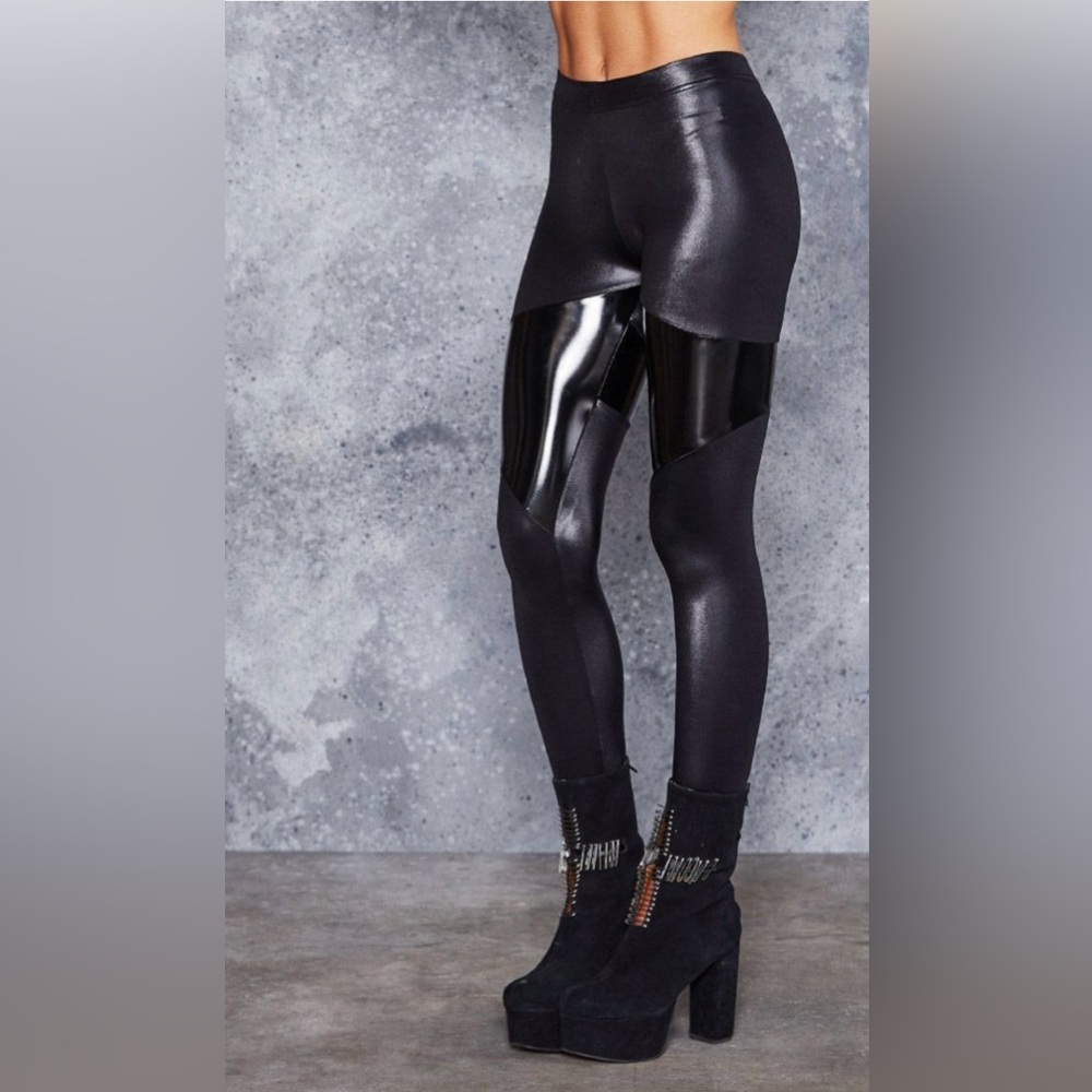 Blackmilk PVC Spartans Liquid Leggings